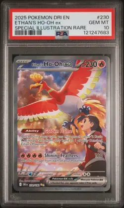 Ethans Ho-Oh EX 230/182 Destined Rivals PSA 10 Pokemon - Image 1