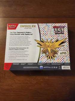 Pokemon TCG Scarlet & Violet 151 Factory Sealed Zapdos Ex Collection Box! - Image 2