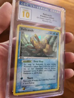 (POP 1) CGC 10 PRISTINE Relicanth 24/101 Reverse Holo EX Hidden Legends Pokemon - Image 1