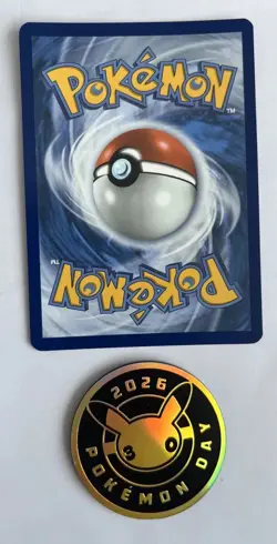 Pikachu 051 /162 Stamped 2026 Pokemon Day 30 Promo TCG With Coin - Image 2