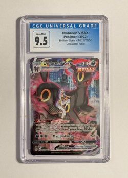CGC 9.5 UMBREON VMAX TG23 BRILLIANT STARS TRAINER GALLERY POKEMON MINT + - Image 1