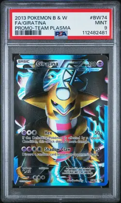 2013 POKEMON BW BLACK STAR PROMO GIRATINA #BW74 FULL ART PSA 9 MINT #112482481 - Image 1