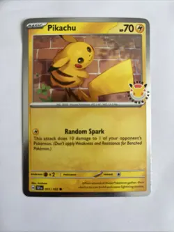 Pikachu 051 /162 Stamped 2026 Pokemon Day 30 Promo TCG With Coin - Image 1