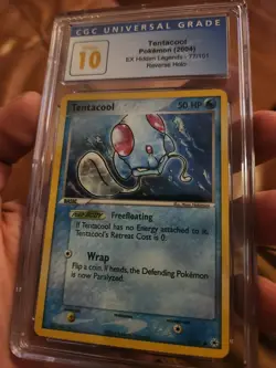 (POP 1) CGC 10 PRISTINE Tentacool 77/101 Ex Hidden Legends Pokemon Reverse Holo - Image 2