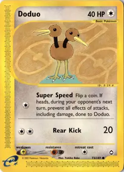 Doduo 073/147 - Aquapolis - Pokemon - NM - Image 1