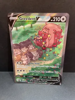 Greedent V ⭐ 257/264 Holo Rare Ultra Fusion Strike 2021 Pokemon NM - Image 1