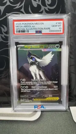 2025 Pokemon Mega Evolution Mega Absol EX Special Illustration Rare PSA 10 - Image 1