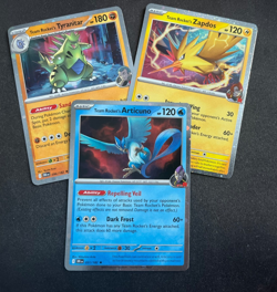 Zapdos 070 Articuno 051 Tyranitar 096 /182 Destined Rivals cosmos holo promo - Image 1