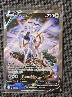 Pokemon Arceus V Full Art Ultra Rare Holo Brilliant Stars 166/172 TCG Card - Image 1