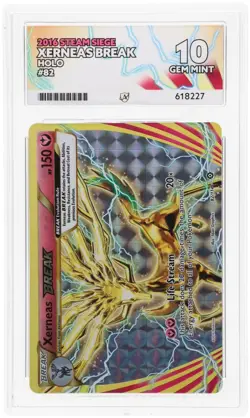 ACE 10 Xerneas BREAK 82/114 2016 Steam Siege Holo Graded Pokemon Card TCG - Image 1