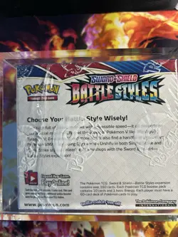 Pokemon Card TCG Sword & Shield Battle Styles Booster Box New & Sealed - Image 2