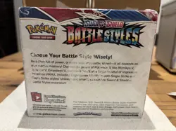 Pokemon Card TCG Sword & Shield Battle Styles Booster Box New & Sealed - Image 2
