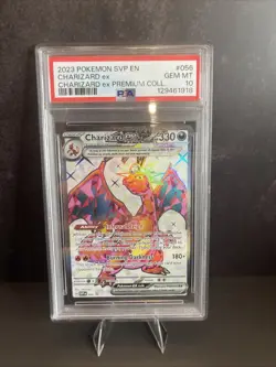 2023 Pokemon SVP EN Premium Coll #056 Charizard Ex PSA 10 GEM MINT - Image 1