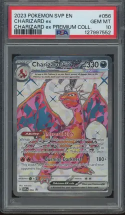 2023 Pokemon SVP EN Premium Collection #056 Charizard ex Gem Mint PSA 10 - Image 1