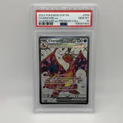 PSA 10 Gem Mint Pokemon SVP Charizard Ex Full Art #056 Premium Collection Promo - Image 1