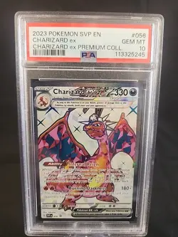 2023 Pokemon SVP EN Premium Coll #056 Charizard Ex PSA 10 GEM MINT BLACK STAR - Image 1