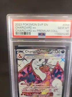 2023 Pokemon SVP EN Premium Coll #056 Charizard Ex PSA 10 GEM MINT BLACK STAR - Image 2