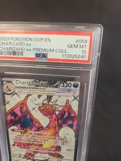 2023 Pokemon SVP EN Premium Coll #056 Charizard Ex PSA 10 GEM MINT BLACK STAR - Image 3