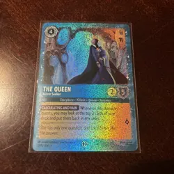 Disney Lorcana TCG: The Queen Mirror Seeker 12/P3 Glimmer Foil Costco Promo - Image 1