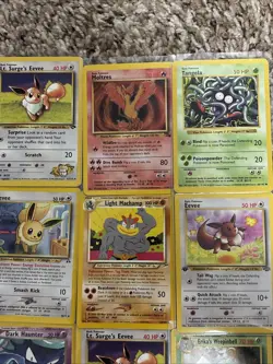 Crazy Rare Vintage Pokemon 15Card Lot 1st Edition Base Set 1st Ed TR LP-NM 1999 - Image 4