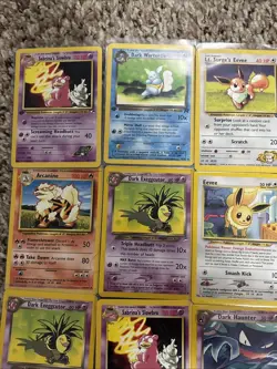 Crazy Rare Vintage Pokemon 15Card Lot 1st Edition Base Set 1st Ed TR LP-NM 1999 - Image 5