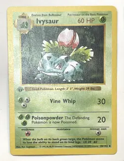 Pokemon 1st Edition Shadowless Base Set 12x Lot W/ Ivysaur Abra Koffing Bill + - Image 2