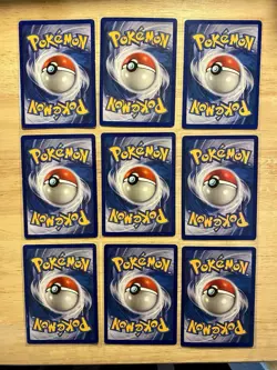 Pokemon TCG 1st Edition Shadowless Base Set Lot of 9 Cards Near Mint NM 1999 - Image 2