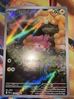 Pawmi 226/091 Illustration Rare SV: Paldean Fates Pokemon TCG NM - Image 1
