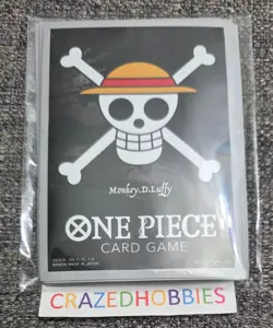 One Piece Card Game Bandai Regional Monkey D Luffy Straw Hat DON Sleeves! NEW! - Image 1