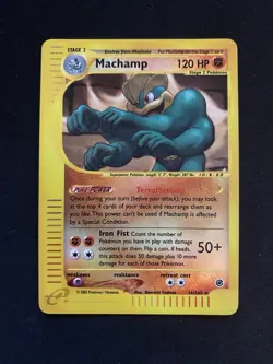 Pokemon TCG Machamp Reverse Holo Rare Card 16/165 Expedition Base Set - Image 1
