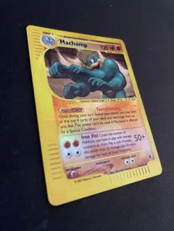 Pokemon TCG Machamp Reverse Holo Rare Card 16/165 Expedition Base Set - Image 4