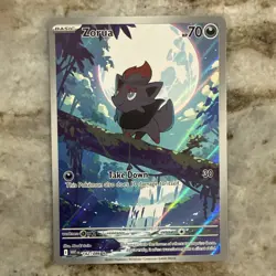 Pokemon TCG Zorua White Flare Illustration Rare Holo Card 142/086 NM Condition - Image 1