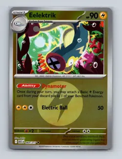 Electrike 060 Pokemon Ascended Heroes Reverse Holo Energy Symbol Card NM+ - Image 1