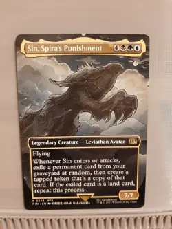 Sin, Spira's Punishment (Borderless) Final Fantasy Regular MTG NM Magic Card - Image 1