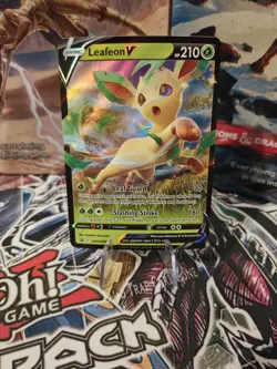Leafeon V SWSH194 NM Holo Foil Promo Rare Pokemon Card Black Star SWSH Era - Image 1