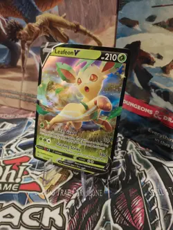 Leafeon V SWSH194 NM Holo Foil Promo Rare Pokemon Card Black Star SWSH Era - Image 3