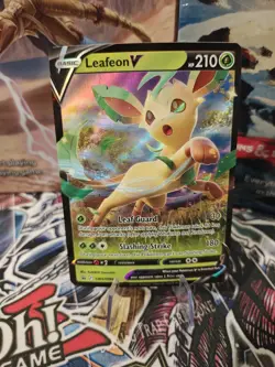 Leafeon V SWSH194 NM Holo Foil Promo Rare Pokemon Card Black Star SWSH Era - Image 5