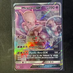 Mewtwo GX - SM196 - Pokemon Sun & Moon Promo Ultra Rare Card NM - Image 1
