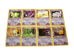 Pokemon Sabrina's Drowzee Slowpoke Gastly Abra 8-Card LP Lot First Edition Mixed - Image 1