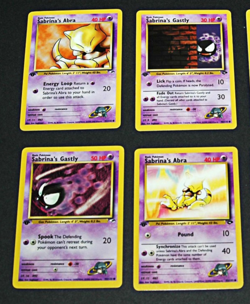 Pokemon Sabrina's Drowzee Slowpoke Gastly Abra 8-Card LP Lot First Edition Mixed - Image 4