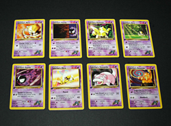 Pokemon Sabrina's Drowzee Slowpoke Gastly Abra 8-Card LP Lot First Edition Mixed - Image 5