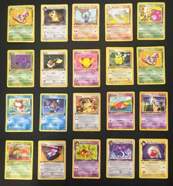 Pokemon 1st Edition - Lot 20 cards - NO Energy, Halo or Trainers - Various sets - Image 1