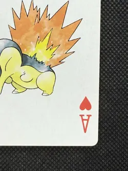 Pokemon Cyndaquil Ace of Hearts Gold Deck Ho-oh Playing Card Poker Nintendo EX - Image 4