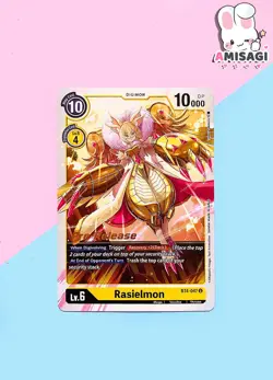 Digimon Trading Card - Rasielmon BT4-047 U PROMO Karte Pre-Release - Image 1