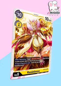 Digimon Trading Card - Rasielmon BT4-047 U PROMO Karte Pre-Release - Image 2