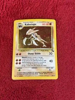 Kabutops 9/62 Fossil Holo Wotc Pokemon Card 1999 Lp - Image 1