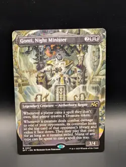 MTG - Gonti, Night Minister - BORDERLESS - Legendary Creature - DFT #357 - Rare - Image 1
