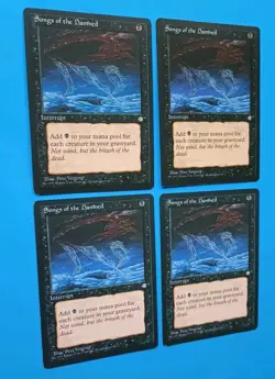Magic the Gathering MTG Ice Age SONGS OF THE DAMNED X 4 LP/EX C 1995! - Image 2