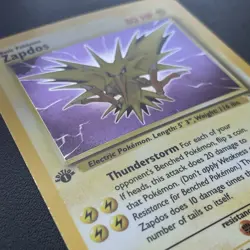1999 Pokemon Zapdos 15/62 Fossil 1st Edition Holo NM-M+++ CLEAN! - Image 4