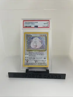 1999 Pokemon Game Chansey Holo #3 - PSA 8 - Image 3